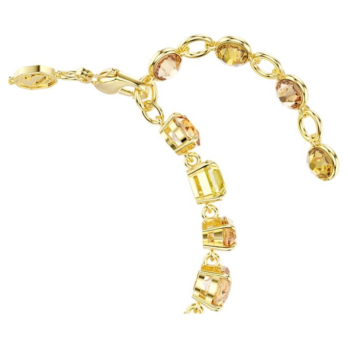Pulseras Gema con cortes variados, amarilla, chapada en tono dorado Pulseras Gema con cortes variados, amarilla, chapada en tono dorado