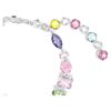 Pulseras Gema con cortes variados, multicolor, chapada en rodio Pulseras Gema con cortes variados, multicolor, chapada en rodio