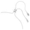 Pulseras Hyperbola con símbolo del infinito y corazón, blanca, chapada en rodio