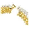 Pulseras Idyllia con corte ovalado, blanca, chapada en tono dorado