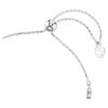 Pulseras Idyllia con cortes variados, corazón con flecha, blanca, chapada en rodio