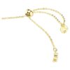 Pulseras Idyllia con cortes variados, corazón con flecha, blanca, chapada en tono dorado Pulseras Idyllia con cortes variados, corazón con flecha, blanca, chapada en tono dorado