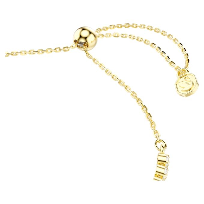 Pulseras Idyllia con cortes variados, corazón con flecha, blanca, chapada en tono dorado Pulseras Idyllia con cortes variados, corazón con flecha, blanca, chapada en tono dorado