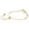 Pulseras Idyllia con cortes variados, corazón con flecha, blanca, chapada en tono dorado Pulseras Idyllia con cortes variados, corazón con flecha, blanca, chapada en tono dorado