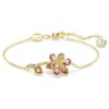 Pulseras Idyllia con cortes variados, flor, multicolor, chapada en tono dorado Pulseras Idyllia con cortes variados, flor, multicolor, chapada en tono dorado