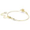 Pulseras Idyllia con cortes variados, flor, multicolor, chapada en tono dorado Pulseras Idyllia con cortes variados, flor, multicolor, chapada en tono dorado