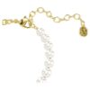 Pulseras Idyllia con perla de cristal, corte redondo, osito, tono dorado, chapado en tono dorado Pulseras Idyllia con perla de cristal, corte redondo, osito, tono dorado, chapado en tono dorado