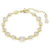 Pulseras Imber con cortes variados, blancas, chapadas en tono dorado Pulseras Imber con cortes variados, blancas, chapadas en tono dorado