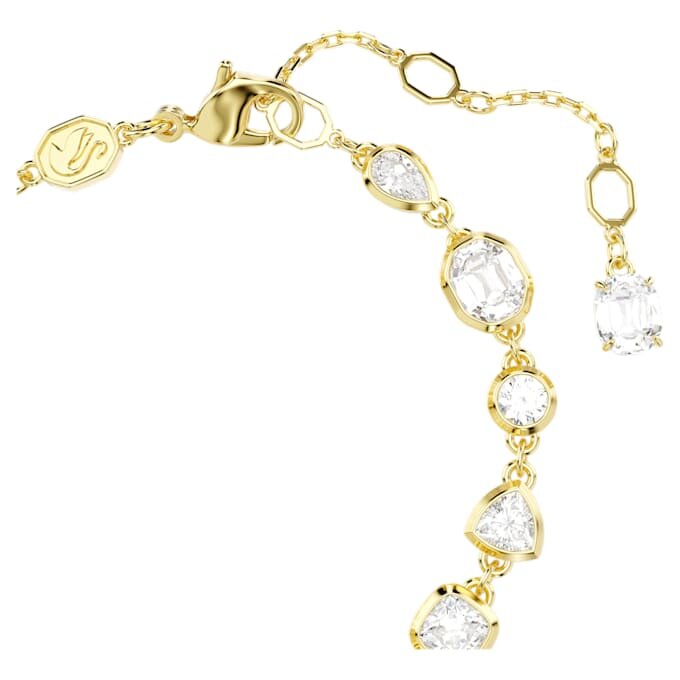Pulseras Imber con cortes variados, blancas, chapadas en tono dorado Pulseras Imber con cortes variados, blancas, chapadas en tono dorado