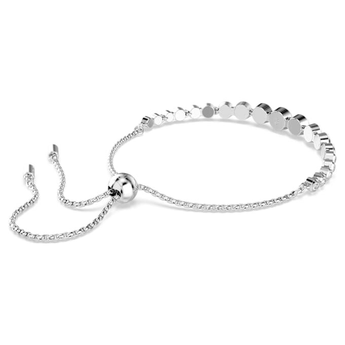 Pulseras Imber con cristales redondos de diferentes tallas, blancas, chapadas en rodio Pulseras Imber con cristales redondos de diferentes tallas, blancas, chapadas en rodio