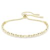 Pulseras Matrix, corte redondo, blanca, chapada en tono dorado Pulseras Matrix, corte redondo, blanca, chapada en tono dorado