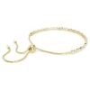 Pulseras Matrix, corte redondo, blanca, chapada en tono dorado Pulseras Matrix, corte redondo, blanca, chapada en tono dorado