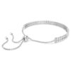 Pulseras Matrix de corte redondo, blanca, chapada en rodio Pulseras Matrix de corte redondo, blanca, chapada en rodio