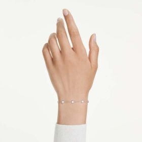 Pulseras octogonales con diamantes cultivados en laboratorio, 0,8 ct en total, forma redonda, plata de ley