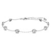 Pulseras octogonales con diamantes cultivados en laboratorio, 0,8 ct en total, forma redonda, plata de ley Pulseras octogonales con diamantes cultivados en laboratorio, 0,8 ct en total, forma redonda, plata de ley