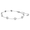 Pulseras octogonales con diamantes cultivados en laboratorio, 0,8 ct en total, forma redonda, plata de ley Pulseras octogonales con diamantes cultivados en laboratorio, 0,8 ct en total, forma redonda, plata de ley