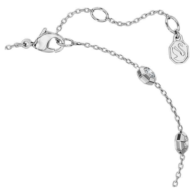 Pulseras octogonales con diamantes cultivados en laboratorio, 0,8 ct en total, forma redonda, plata de ley Pulseras octogonales con diamantes cultivados en laboratorio, 0,8 ct en total, forma redonda, plata de ley