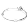 Pulseras «Serpiente» con cortes variados, Año de la Serpiente, blanca, chapada en rodio Pulseras «Serpiente» con cortes variados, Año de la Serpiente, blanca, chapada en rodio