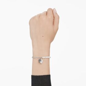 Pulseras «Swan» con perlas de cristal, cisne, negro, acabado en metales mixtos Pulseras «Swan» con perlas de cristal, cisne, negro, acabado en metales mixtos
