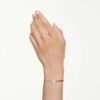Pulseras Symbolica con perla de cristal, pavé, herradura, blanca, chapada en tono oro rosa Pulseras Symbolica con perla de cristal, pavé, herradura, blanca, chapada en tono oro rosa