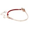 Pulseras Symbolica con perla de cristal, pavé, herradura, blanca, chapada en tono oro rosa Pulseras Symbolica con perla de cristal, pavé, herradura, blanca, chapada en tono oro rosa
