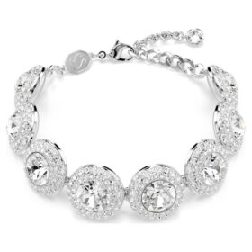 Pulseras «Una Angelic» blancas, chapadas en rodio Pulseras «Una Angelic» blancas, chapadas en rodio