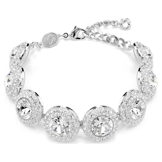 Pulseras «Una Angelic» blancas, chapadas en rodio Pulseras «Una Angelic» blancas, chapadas en rodio
