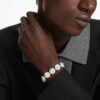 Pulseras «Una Angelic» blancas, chapadas en rodio Pulseras «Una Angelic» blancas, chapadas en rodio
