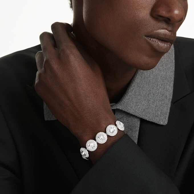 Pulseras «Una Angelic» blancas, chapadas en rodio Pulseras «Una Angelic» blancas, chapadas en rodio