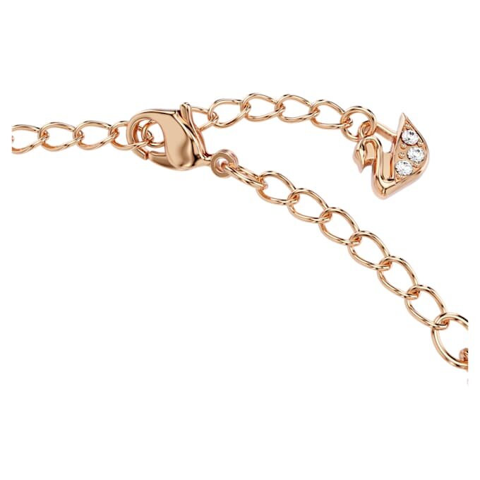 Pulseras Una, corte redondo, forma ovalada, blanca, chapada en tono oro rosa Pulseras Una, corte redondo, forma ovalada, blanca, chapada en tono oro rosa