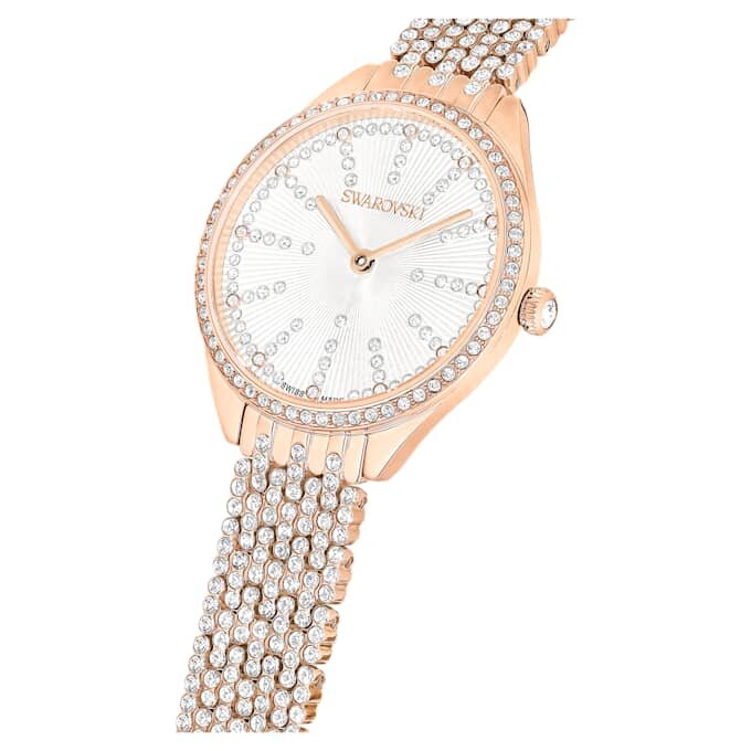 Reloj Attract de fabricación suiza, brazalete metálico, tono oro rosa, acabado en tono oro rosa Reloj Attract de fabricación suiza, brazalete metálico, tono oro rosa, acabado en tono oro rosa