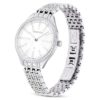 Reloj Attract de fabricación suiza, pulsera de metal, tono plateado, acero inoxidable Reloj Attract de fabricación suiza, pulsera de metal, tono plateado, acero inoxidable