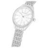 Reloj Attract de fabricación suiza, pulsera de metal, tono plateado, acero inoxidable Reloj Attract de fabricación suiza, pulsera de metal, tono plateado, acero inoxidable