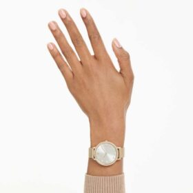 Reloj Clarica de fabricación suiza, brazalete metálico, tono dorado, acabado dorado Reloj Clarica de fabricación suiza, brazalete metálico, tono dorado, acabado dorado