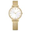 Reloj Clarica de fabricación suiza, brazalete metálico, tono dorado, acabado dorado Reloj Clarica de fabricación suiza, brazalete metálico, tono dorado, acabado dorado