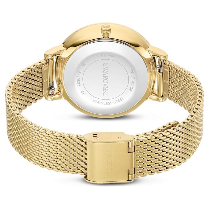 Reloj Clarica de fabricación suiza, brazalete metálico, tono dorado, acabado dorado Reloj Clarica de fabricación suiza, brazalete metálico, tono dorado, acabado dorado