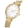 Reloj Clarica de fabricación suiza, brazalete metálico, tono dorado, acabado dorado Reloj Clarica de fabricación suiza, brazalete metálico, tono dorado, acabado dorado