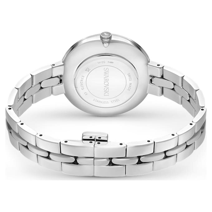 Reloj Cosmopolitan de fabricación suiza, pulsera de metal, tono plateado, acero inoxidable Reloj Cosmopolitan de fabricación suiza, pulsera de metal, tono plateado, acero inoxidable