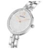 Reloj Cosmopolitan de fabricación suiza, pulsera de metal, tono plateado, acero inoxidable Reloj Cosmopolitan de fabricación suiza, pulsera de metal, tono plateado, acero inoxidable
