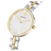 Reloj Cosmopolitan de fabricación suiza, pulsera metálica, tono plateado, acabado en metales combinados Reloj Cosmopolitan de fabricación suiza, pulsera metálica, tono plateado, acabado en metales combinados
