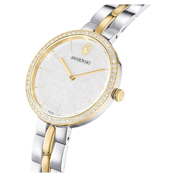 Reloj Cosmopolitan de fabricación suiza, pulsera metálica, tono plateado, acabado en metales combinados Reloj Cosmopolitan de fabricación suiza, pulsera metálica, tono plateado, acabado en metales combinados