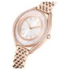 Reloj Crystalline Aura de fabricación suiza, brazalete metálico, tono oro rosa, acabado en tono oro rosa Reloj Crystalline Aura de fabricación suiza, brazalete metálico, tono oro rosa, acabado en tono oro rosa