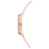 Reloj Crystalline Aura de fabricación suiza, correa de piel, rosa, acabado en tono oro rosa Reloj Crystalline Aura de fabricación suiza, correa de piel, rosa, acabado en tono oro rosa