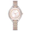 Reloj Crystalline Aura de fabricación suiza, pulsera de metal, tono oro rosa, acabado de metales combinados Reloj Crystalline Aura de fabricación suiza, pulsera de metal, tono oro rosa, acabado de metales combinados