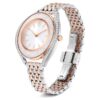 Reloj Crystalline Aura de fabricación suiza, pulsera de metal, tono oro rosa, acabado de metales combinados Reloj Crystalline Aura de fabricación suiza, pulsera de metal, tono oro rosa, acabado de metales combinados