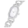 Reloj Dextera Chain de fabricación suiza, pulseras de cristales, tono plateado, acero inoxidable Reloj Dextera Chain de fabricación suiza, pulseras de cristales, tono plateado, acero inoxidable