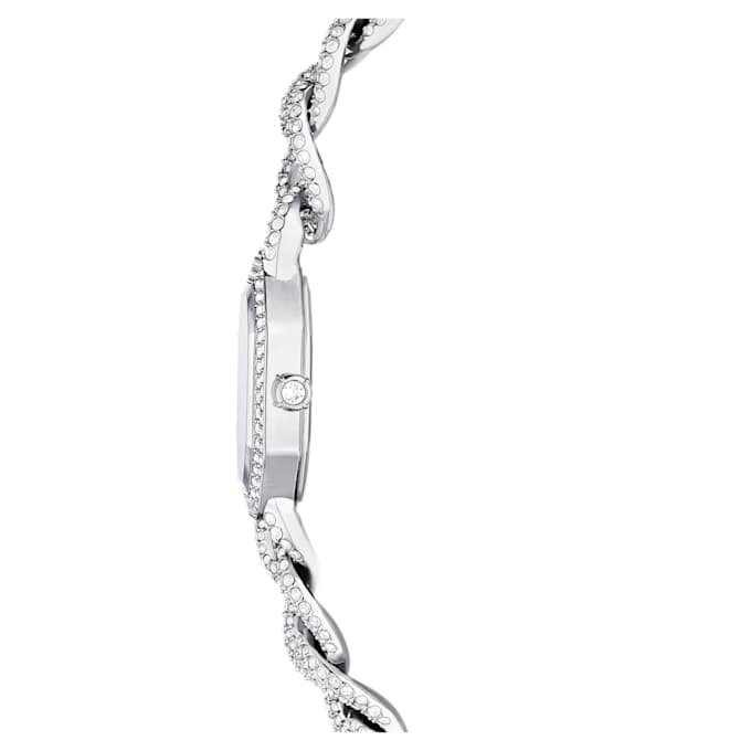 Reloj Dextera Chain de fabricación suiza, pulseras de cristales, tono plateado, acero inoxidable Reloj Dextera Chain de fabricación suiza, pulseras de cristales, tono plateado, acero inoxidable