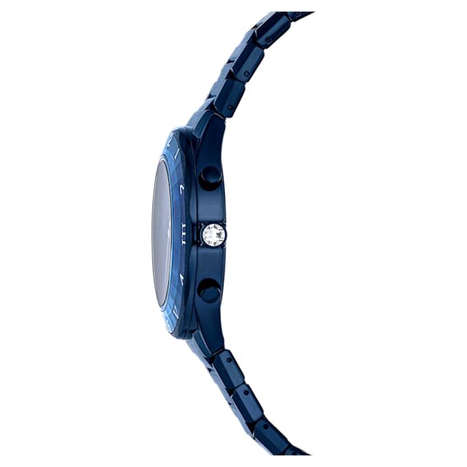 Reloj Dextera Chrono de 39 mm, fabricado en Suiza, brazalete metálico, azul, acabado azul Reloj Dextera Chrono de 39 mm, fabricado en Suiza, brazalete metálico, azul, acabado azul