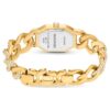 Reloj Dextera con cadena, fabricado en Suiza, pulsera de cristales, tono dorado, acabado dorado Reloj Dextera con cadena, fabricado en Suiza, pulsera de cristales, tono dorado, acabado dorado