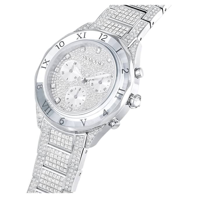 Reloj Dextera Lux de fabricación suiza, brazalete metálico, tono plateado, acero inoxidable Reloj Dextera Lux de fabricación suiza, brazalete metálico, tono plateado, acero inoxidable